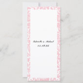 Elegant Roze Lotus Lantaarns Indiaas Bruiloft Menu (Achterkant)