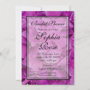 Elegant roze magenta floral Vrijgezellenfeest Kaart