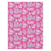 Elegant roze magenta meer toile de jouy tafelkleed (Voorkant)
