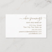 Elegant roze marmer agate visitekaartje (Achterkant)