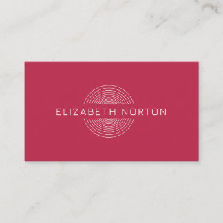 Elegant roze minimalistisch persoonlijk Visitekaar Visitekaartje