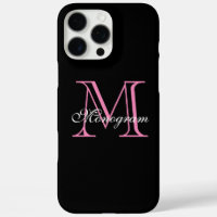 Elegant roze monogram