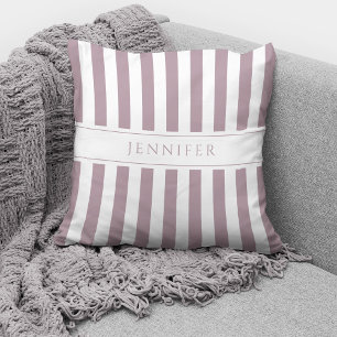 Elegant roze move Stripes Patroonnaam Kussen