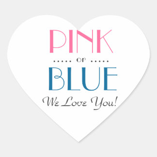 Elegant Roze of Blue Gender onthullen Sticker