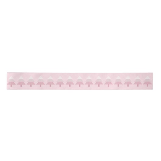Elegant roze ombre kerstboomstructuur lint (Voorkant)