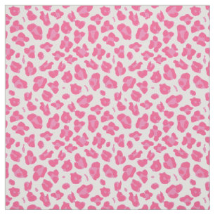 Elegant roze op roze luipaard afdrukken stof