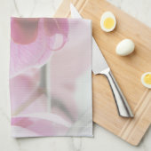 Elegant roze orchidee foto theedoek (Quarter Fold)