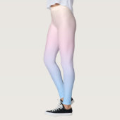 elegant roze pastel blauwe heldere verloopkleuren leggings (Links)