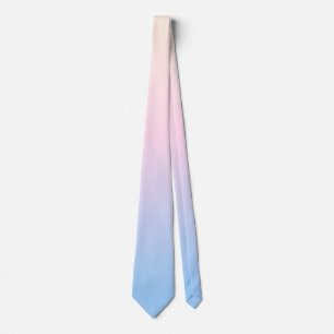 elegant roze pastel blauwe heldere verloopkleuren stropdas