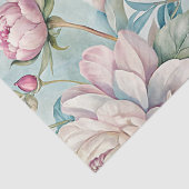 Elegant  roze pioenroos tissue papier (Detail)