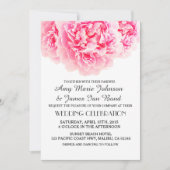 Elegant roze pony bruiloft nodigt pony uit3 kaart (Voorkant)