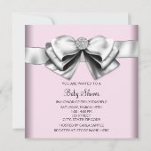 Elegant roze prinses Baby shower Kaart (Achterkant)
