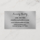 Elegant roze Pro Real Estate Broker Visitekaartje (Achterkant)