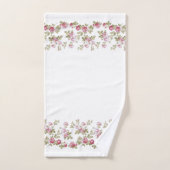 Elegant Roze Rand Bad Handdoek (Handdoek)