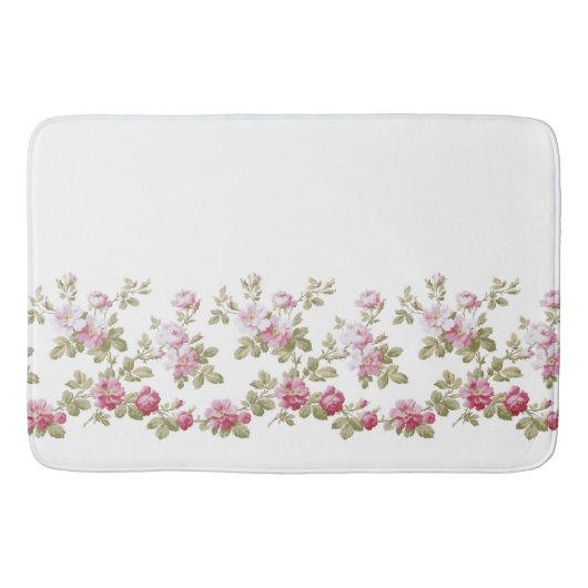 Elegant  Roze Rand Badmat (Voorkant)