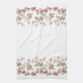 Elegant  Roze Rand Theedoek (Verticaal)