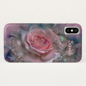 Elegant roze Rose Case-Mate iPhone Case (Achterkant (horizontaal))