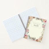 Elegant roze Rose Notitieboek (Binnen)