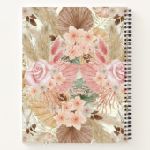 Elegant roze Rose Notitieboek (Achterkant)