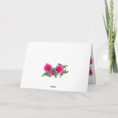 Elegant Roze Rose Verjaardag Groet Kaart (Achterkant)