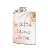 Elegant roze Roses Spring Blossom behalve de datum Heupfles (Links)