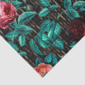 Elegant Roze Roses Tissuepapier (Detail)