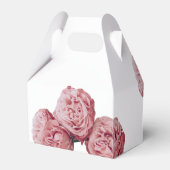 Elegant roze Roses Wedding Bedankdoosjes (Achterkant)