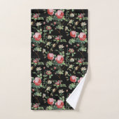 Elegant Roze Roze Floral Bad Handdoek (Handdoek)