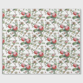 Elegant Roze Roze Floral Cadeaupapier (Vlak)