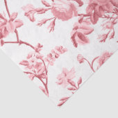 Elegant  Roze Roze Floral Tissuepapier (Detail)