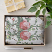 Elegant  Roze Roze Floral Tissuepapier (Geschenk)