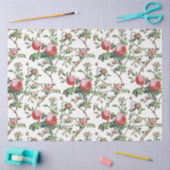 Elegant  Roze Roze Floral Tissuepapier (Craft)