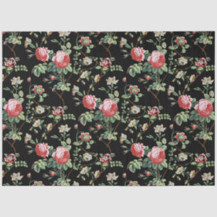 Elegant  Roze Roze Floral Weefpapier Tissuepapier