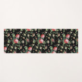 Elegant Roze Roze Floral Yogamat (Voorkant (horizontaal))