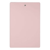Elegant Roze Roze Grijs Script Monogram Mini Klembord (Achterkant)