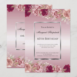 Elegant roze roze roze roze dag kaart