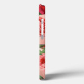 Elegant  roze roze rozen bloemen monogrammen Case-Mate iPhone case (Achterkant / Links)