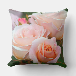 Elegant roze roze rozen buitenkussen