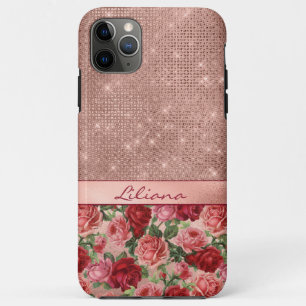 Elegant  roze roze rozen Florence iPhone 11 Pro Max Hoesje