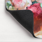 Elegant roze roze rozen Schildernaam Muismat (Hoek)