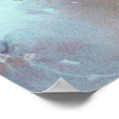 Elegant  roze roze rozen Waterverf schilderen Poster (Hoek)