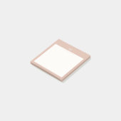 Elegant Roze Roze Script Monogram Post-it® Notes (Schuin)