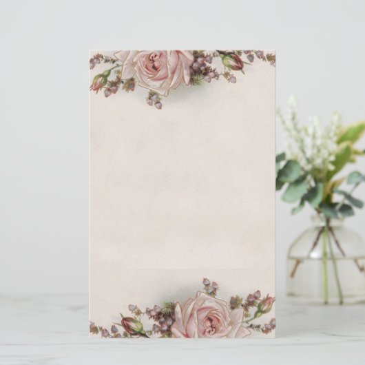 Elegant Roze Roze Stationery Briefpapier (Staand voorkant)