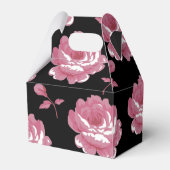 Elegant roze  Rozen bruiloft Bedankdoosjes (Achterkant)