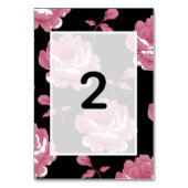 Elegant roze  Rozen bruiloft Kaart (Achterkant)