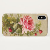 Elegant  roze rozen Case-Mate iPhone case (Achterkant (horizontaal))