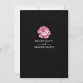Elegant roze Rozen die de datum opslaan Save The Date (Achterkant)
