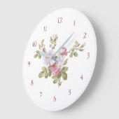 Elegant roze rozen grote klok (Hoek)