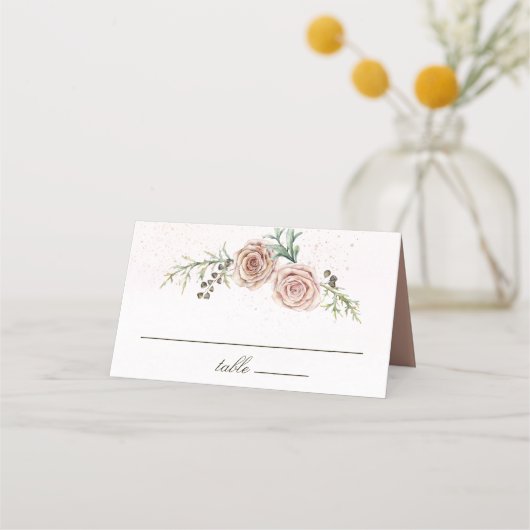 Elegant roze rozen huwelijk (Voorkant)