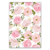 Elegant roze rozen kaart (Achterkant)